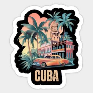 Cuba Havana Sticker